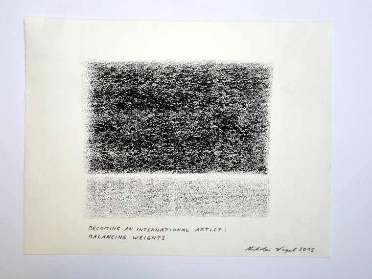Nikolai Vogel: Becoming An International Artist (11), Pastell auf Papier, 23 x 31 cm (c) Nikolai Vogel / VG Bild-Kunst, Bonn 2015