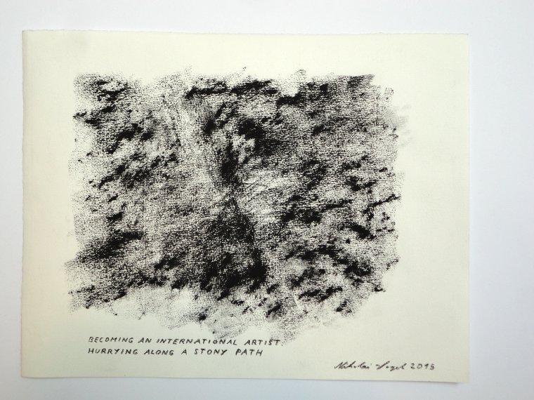 Nikolai Vogel: Becoming An International Artist (15), Pastell auf Papier, 23 x 31 cm (c) Nikolai Vogel / VG Bild-Kunst, Bonn 2015