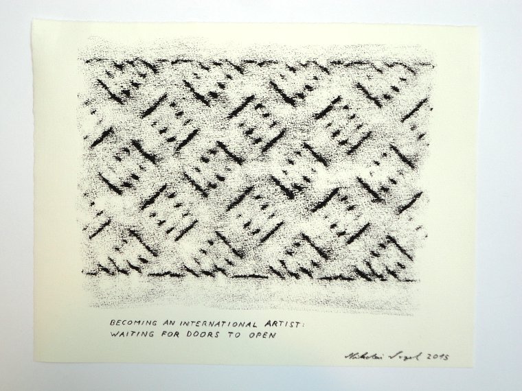 Nikolai Vogel: Becoming An International Artist (19), Pastell auf Papier, 23 x 31 cm (c) Nikolai Vogel / VG Bild-Kunst, Bonn 2015