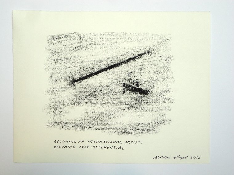 Nikolai Vogel: Becoming An International Artist (20), Pastell auf Papier, 23 x 31 cm (c) Nikolai Vogel / VG Bild-Kunst, Bonn 2015