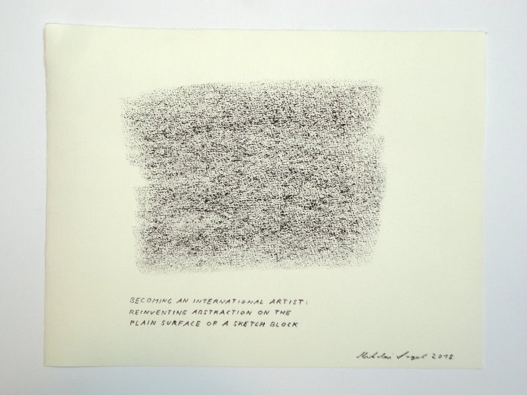 Nikolai Vogel: Becoming An International Artist (5), Pastell auf Papier, 23 x 31 cm (c) Nikolai Vogel / VG Bild-Kunst, Bonn 2015