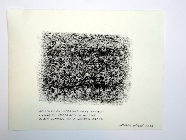 Nikolai Vogel: Becoming An International Artist (6), Pastell auf Papier, 23 x 31 cm (c) Nikolai Vogel / VG Bild-Kunst, Bonn 2015