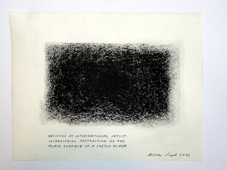 Nikolai Vogel: Becoming An International Artist (7), Pastell auf Papier, 23 x 31 cm (c) Nikolai Vogel / VG Bild-Kunst, Bonn 2015
