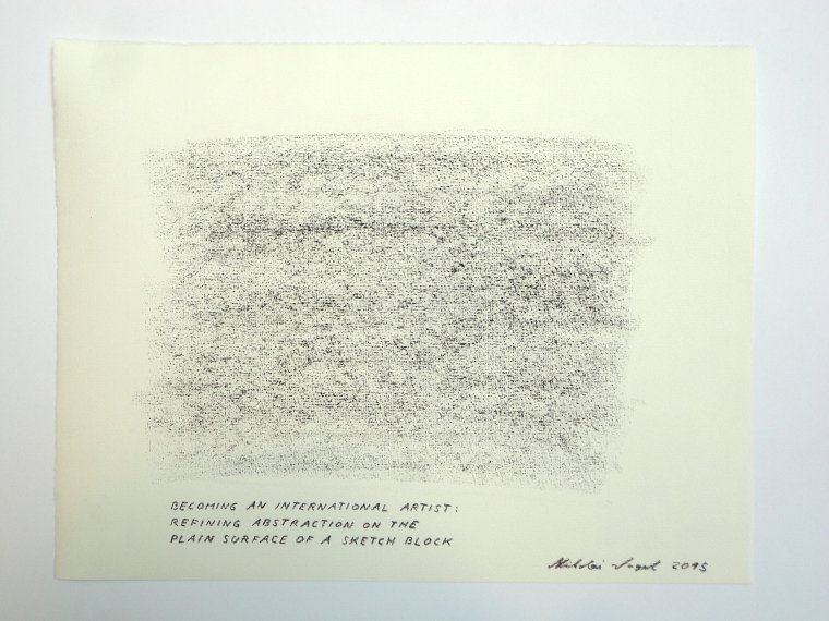 Nikolai Vogel: Becoming An International Artist (8), Pastell auf Papier, 23 x 31 cm (c) Nikolai Vogel / VG Bild-Kunst, Bonn 2015