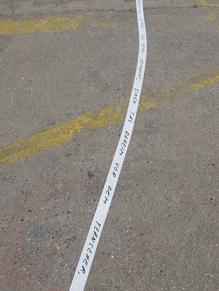 Nikolai Vogel: Gro&szlig;e ungeordnete Aufz&auml;hlung (Detail): Platform3 Opening