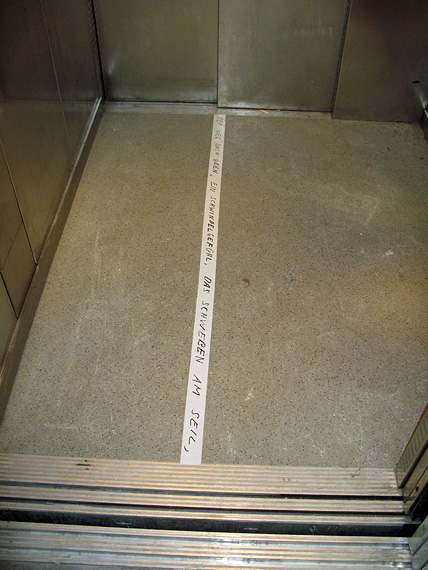 Nikolai Vogel: Gro&szlig;e ungeordnete Aufz&auml;hlung (Detail): Platform3 Opening