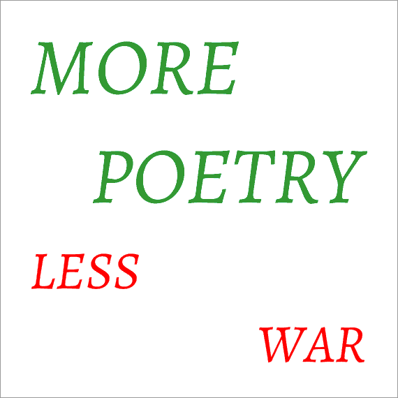 Nikolai Vogel: MORE POETRY LESS WAR from the series Hints / Hinweise