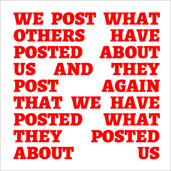 Nikolai Vogel: WE POST WHAT from the series Hints / Hinweise